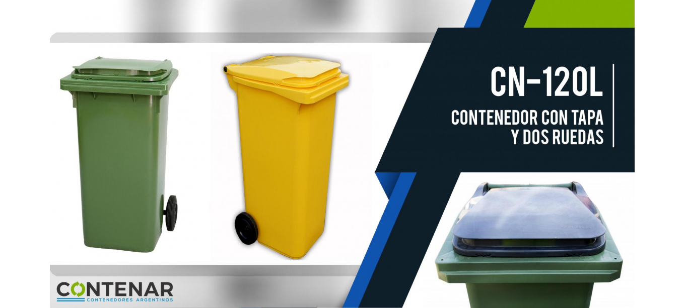 Contenedor de basura 120 Lts