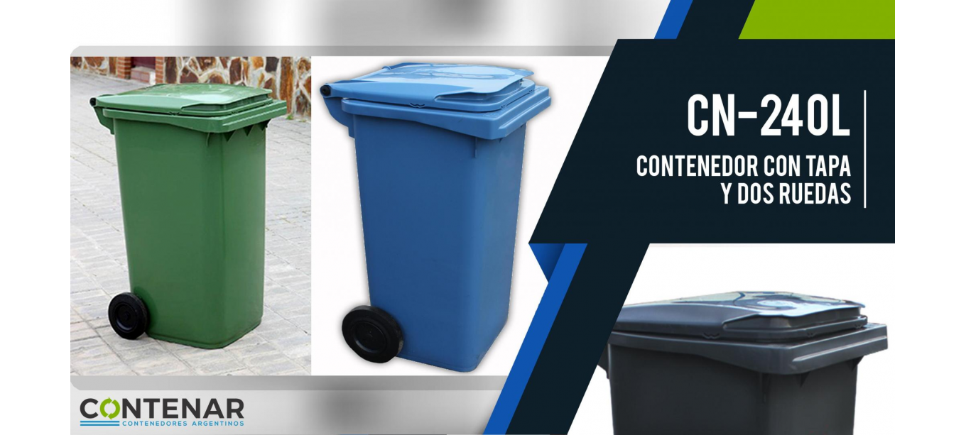 Contenedor de basura 240 Lts